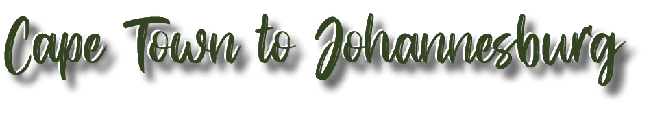 Cape Town to Johannesburg ,Cape Town to Johannesburg