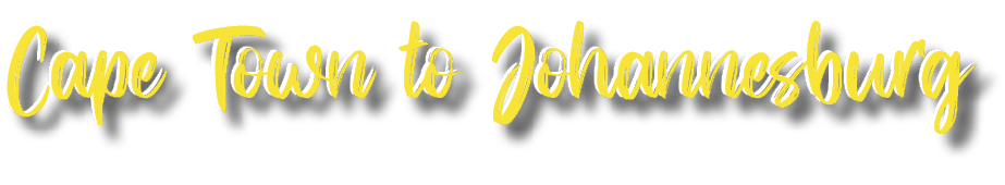 Cape Town to Johannesburg,Cape Town to Johannesbur