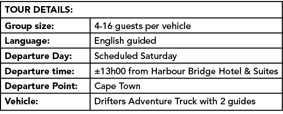 TOUR DETAILS: ,Group size:,4 16 guests per vehicle,Language:,English guided,Departure Day:,Scheduled Saturday,Departu...
