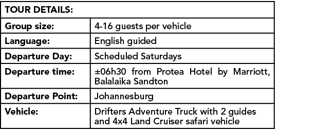 Tour Details: ,Group size:,4 16 guests per vehicle,Language:,English guided,Departure Day:,Scheduled Saturdays,Depart...