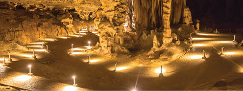 Big room inside Cango Caves in Karoo desert