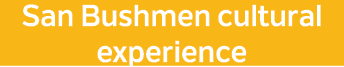 San Bushmen cultural experience