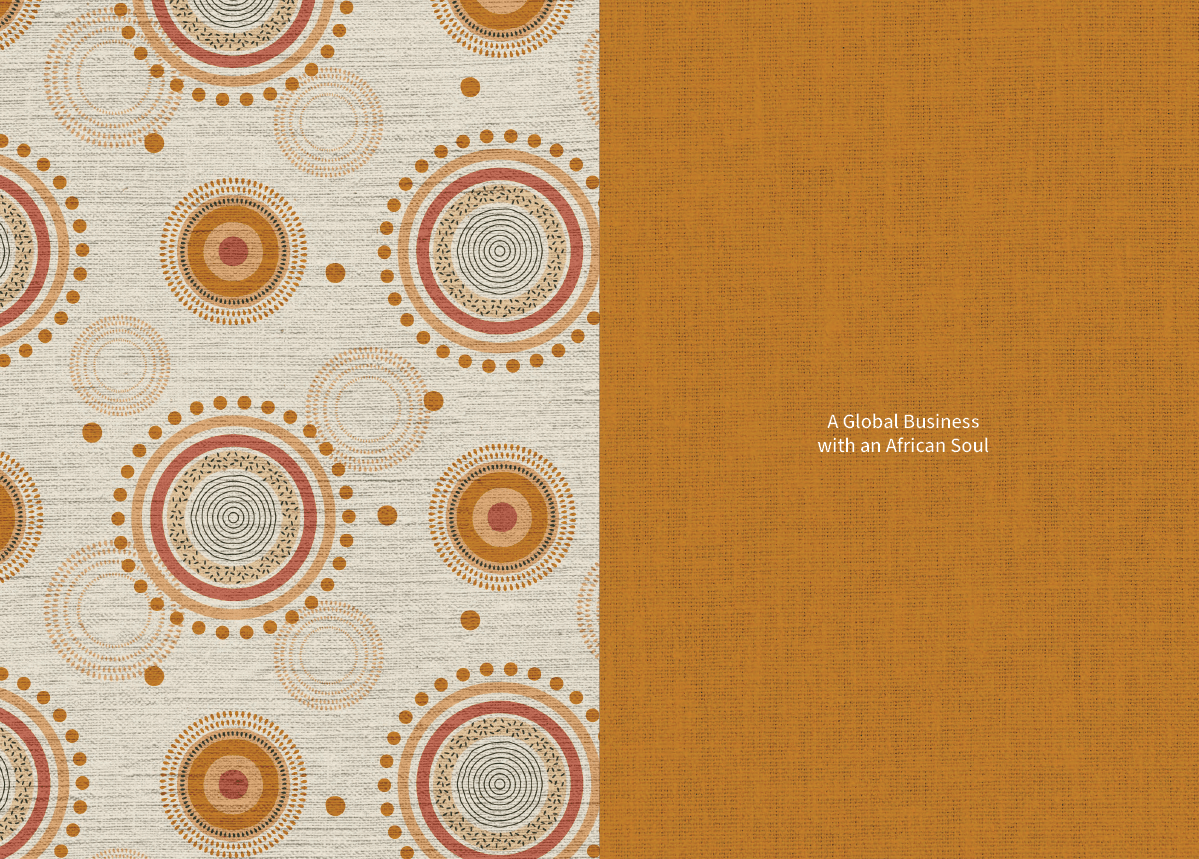 A patterned wallpaper with circles and a yellow background. Description generated by AI