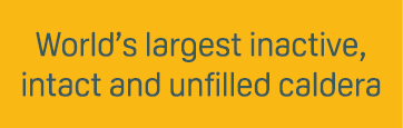 World’s largest inactive, intact and unfilled caldera