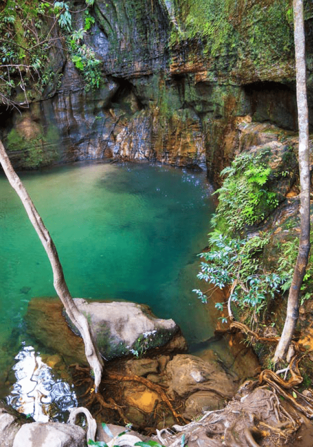 Beautiful river in a canyon in Isalo national park, Madagascar