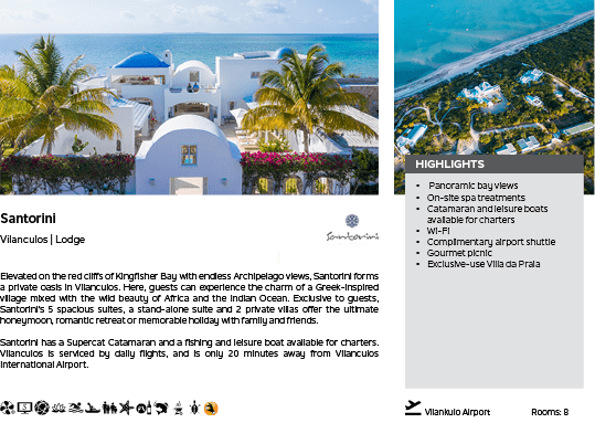 A brochure for a resort with a picture of a beach house and palm trees. Description generated by AI