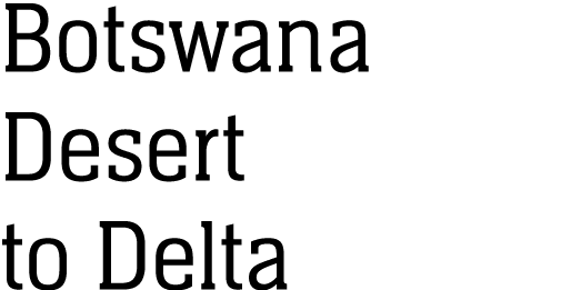 Botswana Desert to Delta