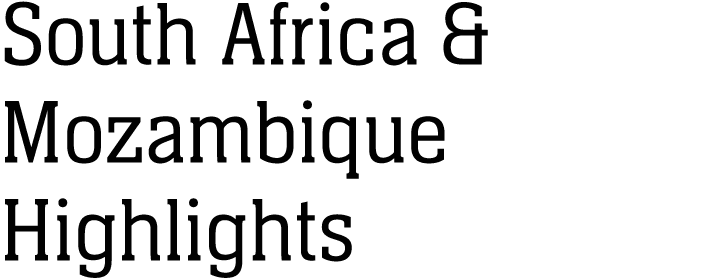 South Africa & Mozambique Highlights