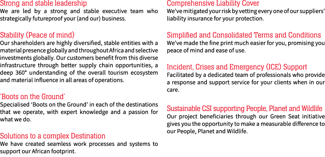 Strong and stable leadership We are led by a strong and stable executive team who strategically futureproof your (and...