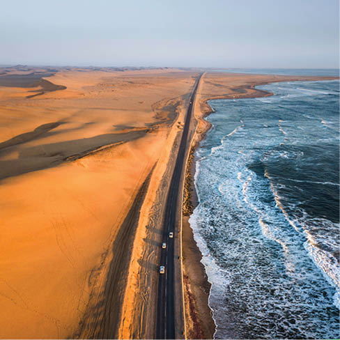 Sandwich Harbour sunset, Namibia