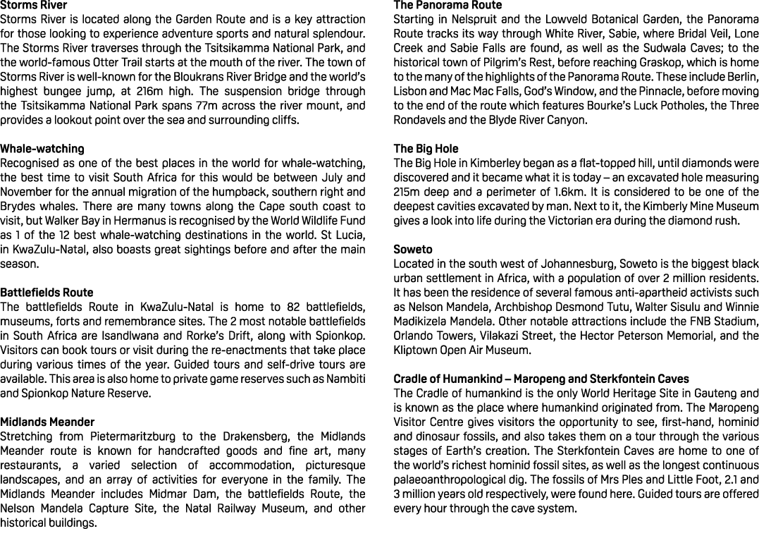 Storms River Storms River is located along the Garden Route and is a key attraction for those looking to experience a...