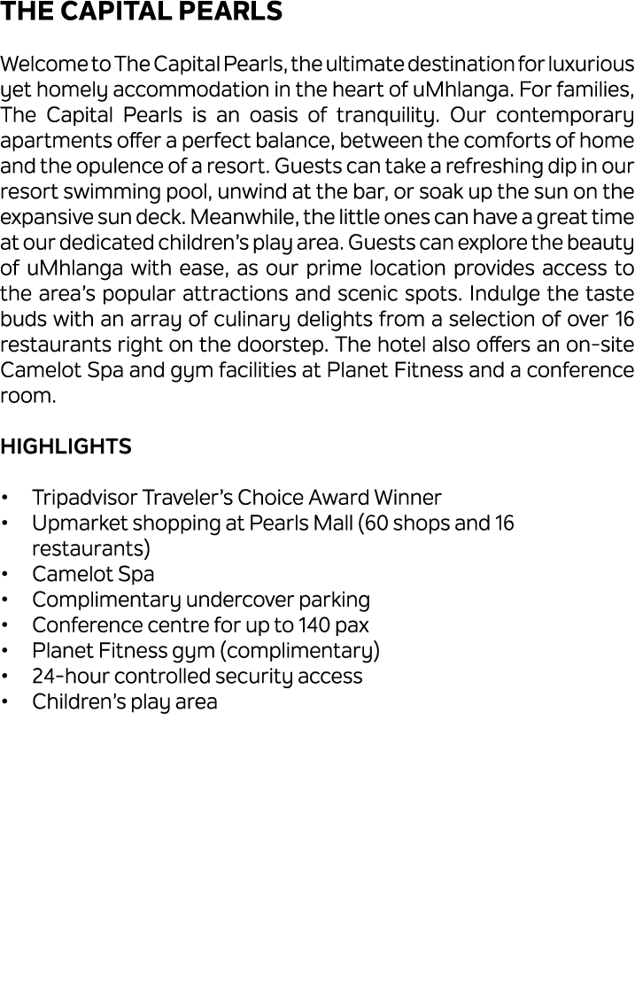 The Capital Pearls Welcome to The Capital Pearls, the ultimate destination for luxurious yet homely accommodation in ...