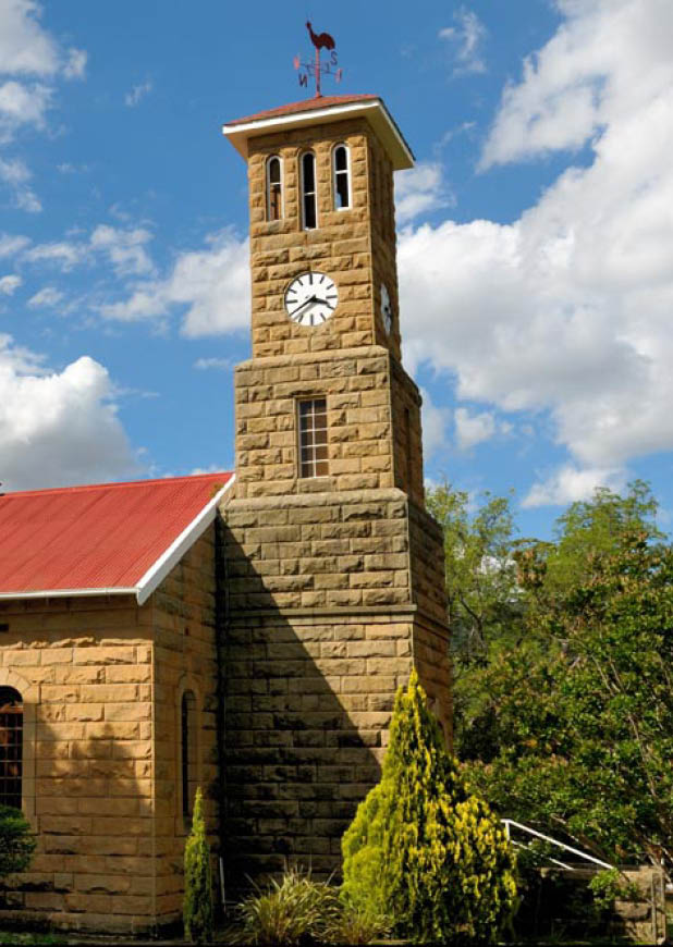Sandstone church, Clarens, South Africa