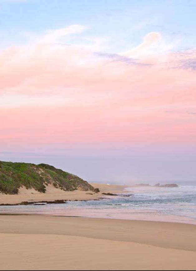 Twilight at the mouth of the Kariega River, Kenton, Eastern Cape, South Africa.