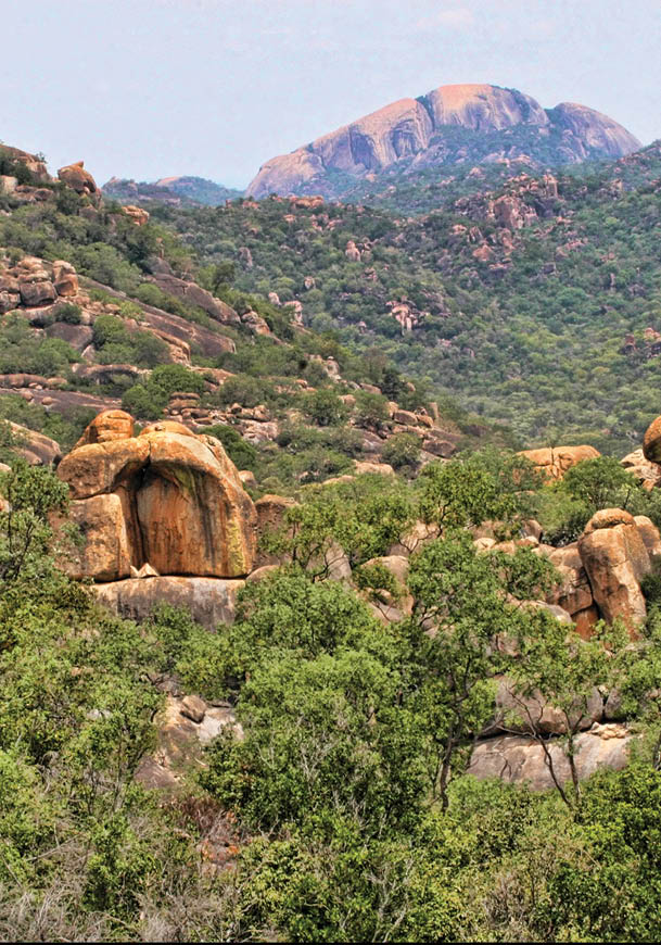 Beautiful rocky formations of Matopos National Park, Zimbabwe