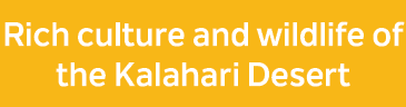 Rich culture and wildlife of the Kalahari Desert