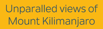 Unparalled views of Mount Kilimanjaro