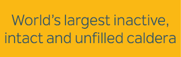 World’s largest inactive, intact and unfilled caldera