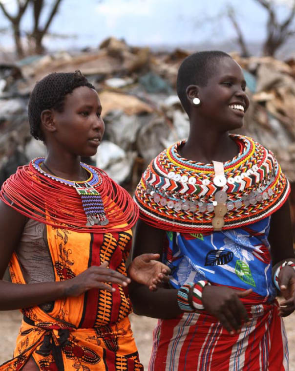 Traditional Samburu women in Kenya