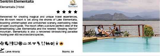A hotel advertisement with a picture of a pool and mountains in the background. Description generated by AI