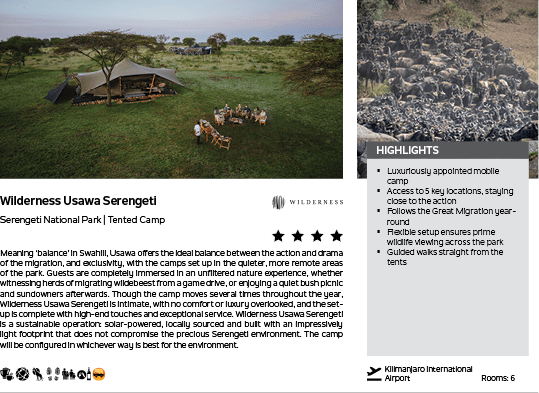 A website page with a picture of a tent and a group of people. Description generated by AI