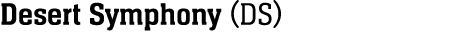 Desert Symphony (DS)