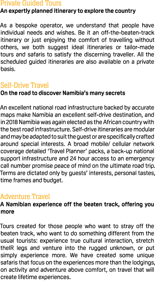 Private Guided Tours An expertly planned itinerary to explore the country As a bespoke operator, we understand that p...