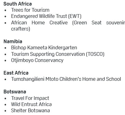 South Africa • Trees for Tourism • Endangered Wildlife Trust (EWT) • African Home Creative (Green Seat souvenir craft...