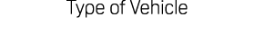 Type of Vehicle