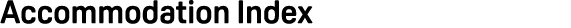 Accommodation Index