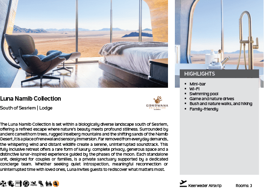 A brochure for a hotel room with a bed, chair, and couch. AI generated content