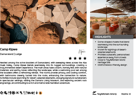 A brochure for a resort in the desert with a pool and umbrellas. AI generated content