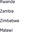 Rwanda Zambia Zimbabwe Malawi