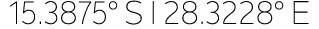 15.3875° S I 28.3228° E