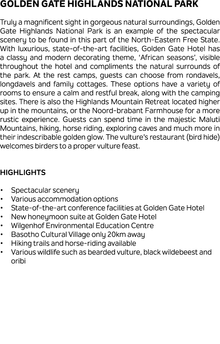 Golden Gate Highlands National Park Truly a magnificent sight in gorgeous natural surroundings, Golden Gate Highlands...