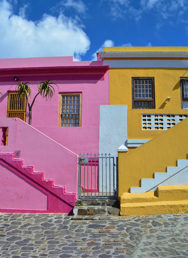 colorful BoKaap area in Cape Town