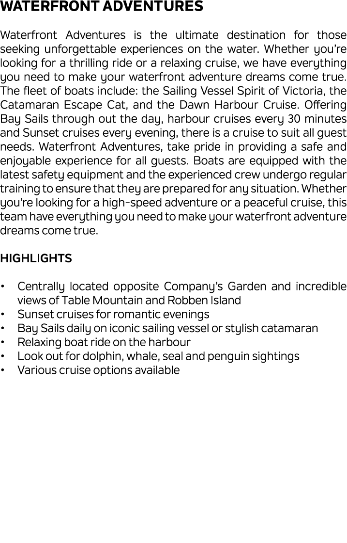 Waterfront Adventures Waterfront Adventures is the ultimate destination for those seeking unforgettable experiences o...