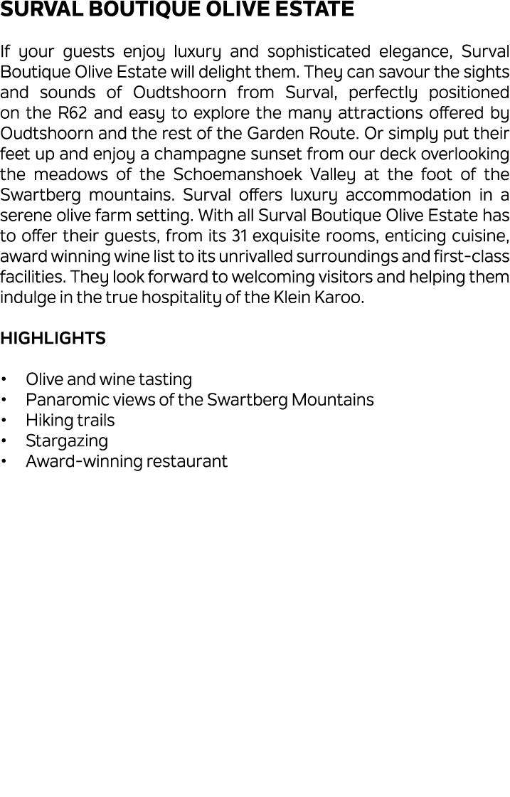 Surval Boutique Olive Estate If your guests enjoy luxury and sophisticated elegance, Surval Boutique Olive Estate wil...