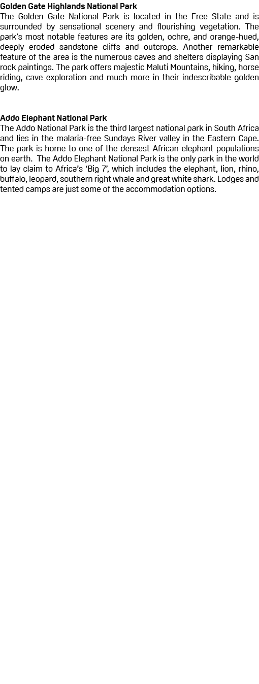 Golden Gate Highlands National Park The Golden Gate National Park is located in the Free State and is surrounded by s...