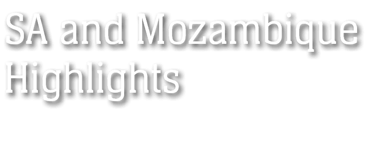 SA and Mozambique Highlights