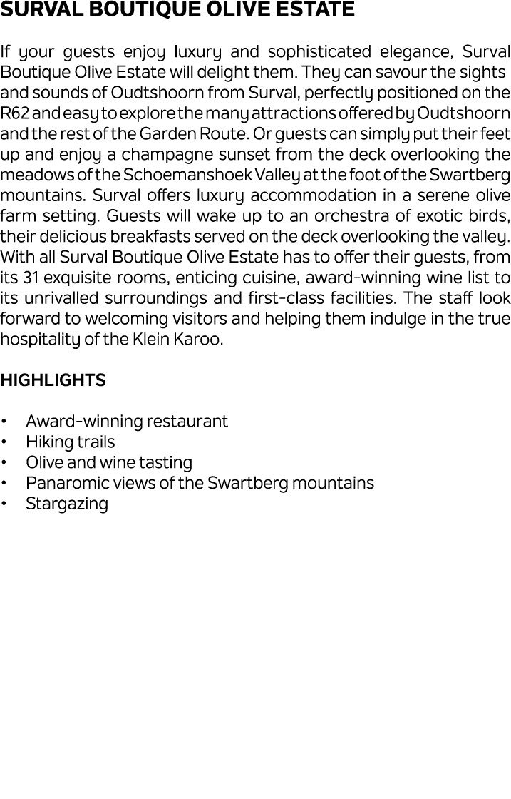 Surval Boutique Olive Estate If your guests enjoy luxury and sophisticated elegance, Surval Boutique Olive Estate wil...