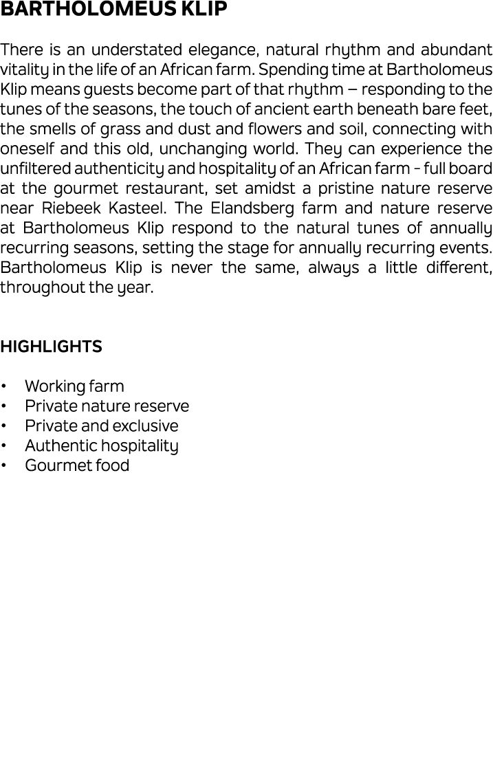 Bartholomeus Klip There is an understated elegance, natural rhythm and abundant vitality in the life of an African fa...