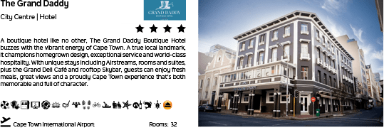 A hotel with a blue logo on the side. Description generated by AI
