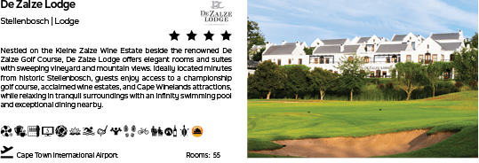 A green golf course with a sandy bunker. Description generated by AI