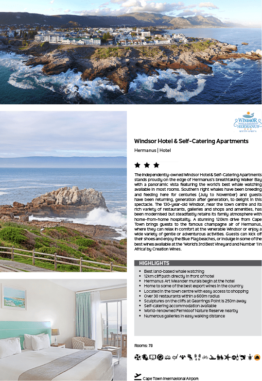 A hotel advertisement with pictures of the hotel and the ocean. Description generated by AI