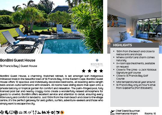 A pool and patio area with chairs and a dining table. Description generated by AI