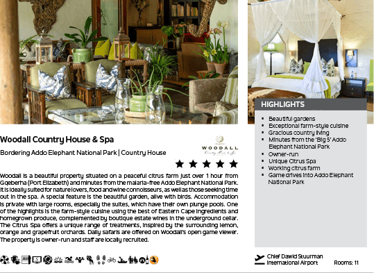 A magazine advertisement for Woodall Country House Spa. Description generated by AI