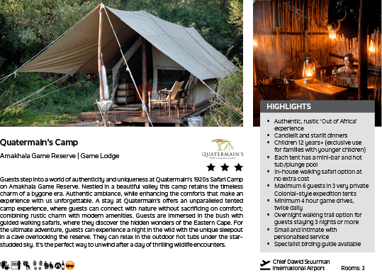 A magazine advertisement for a camping resort. Description generated by AI