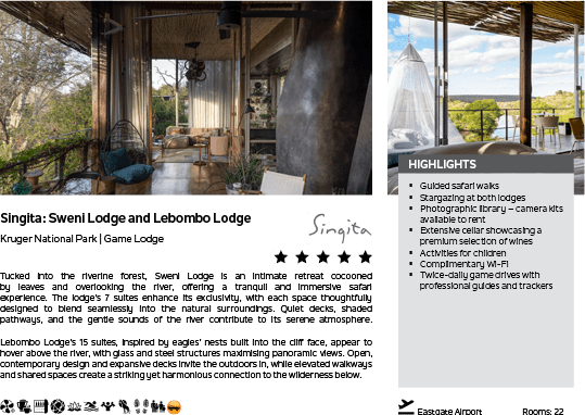 A brochure for a resort with a picture of a lodge and a description of the resort. Description generated by AI