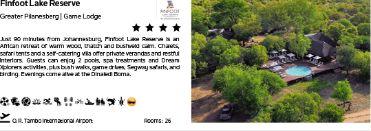 A resort with a swimming pool and a sign that says “Firfoot Lake Reserve". AI generated content